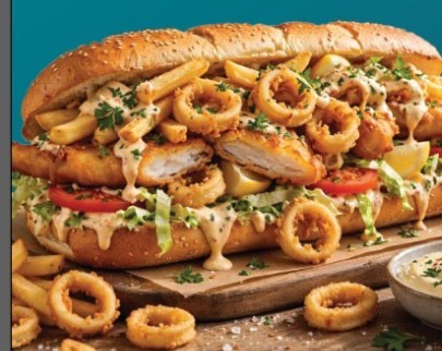 Calamari and fish gatsby